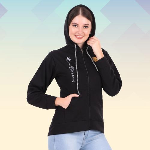 Woman Stylish Zipper Hoodies